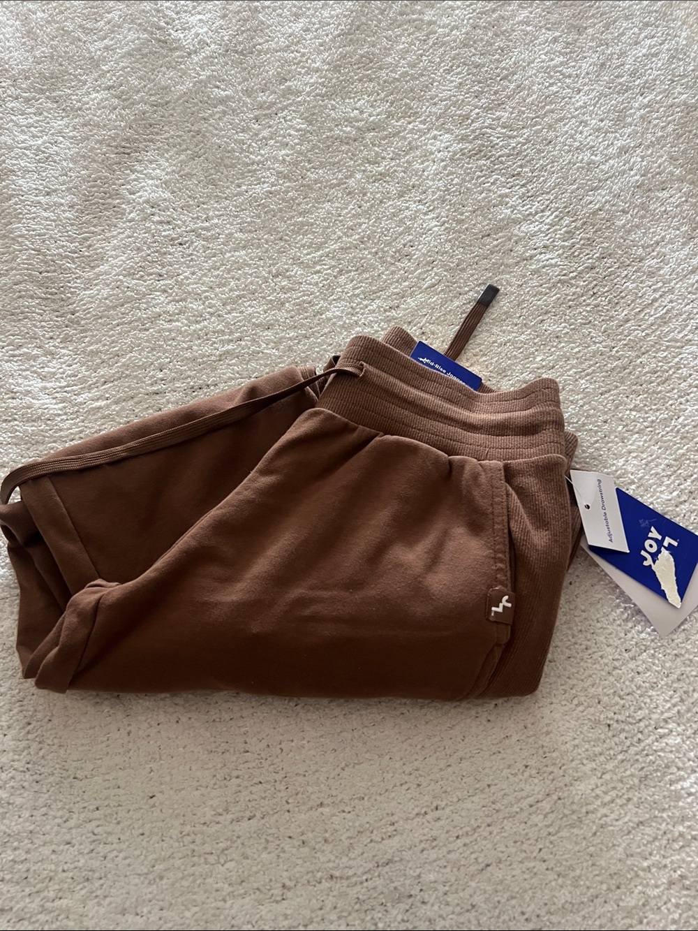 JoyLab Chestnut Brown Cozy Track Joggers